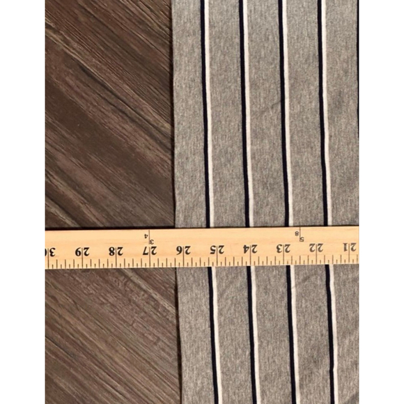 Polo Ralph Lauren Men's Heather Grey/Navy Striped T-Shirt Embroidered Logo Sz M - Picture 4 of 6